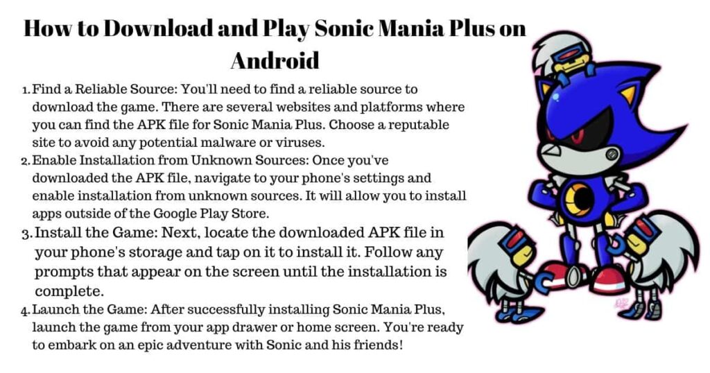 how to download and play sonic mania plus on android