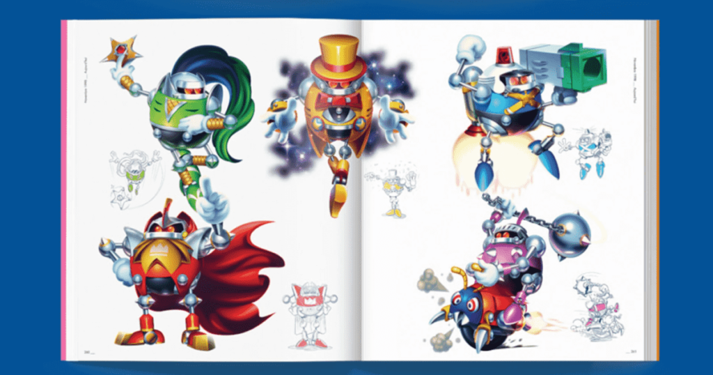 what is inside the sonic mania plus art book