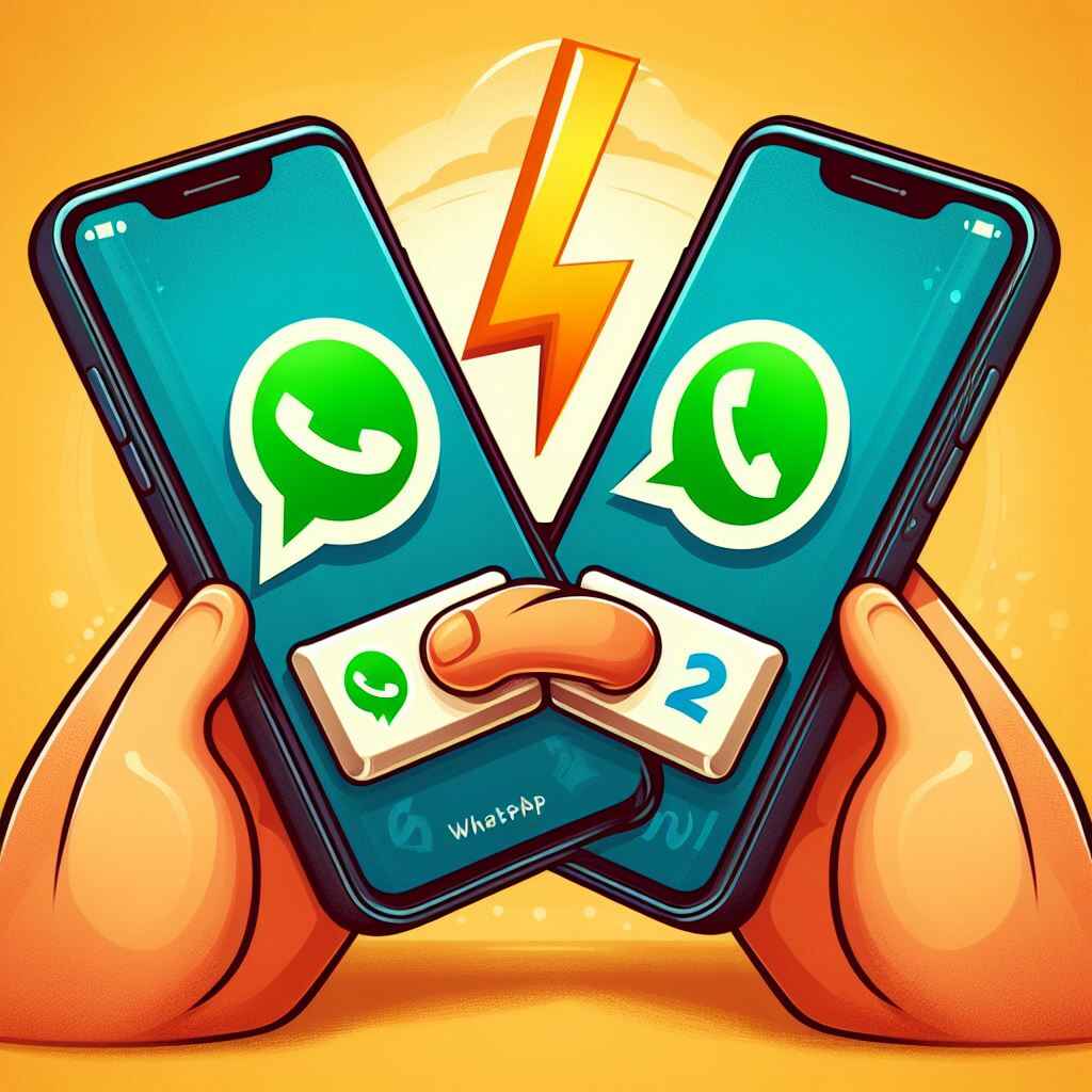 How to switch two whatsapp on single mobile phone